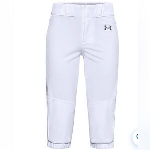 #1662 Under Armour Vapor White Softball Pants Sz.L